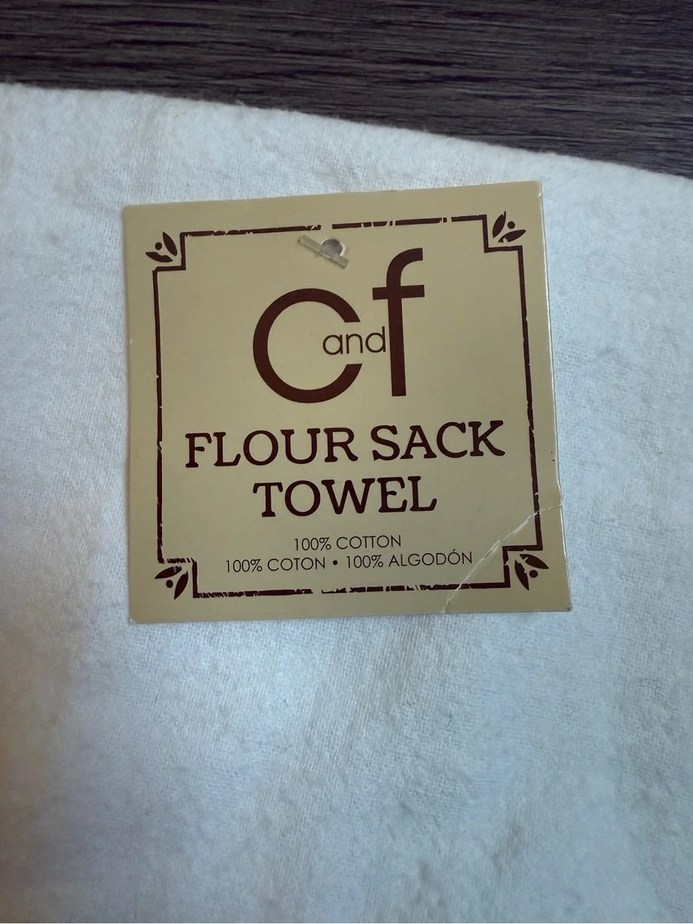 C&F Halloween Embroidered Flour Sack Towel NEW Cotton Witch Bats
